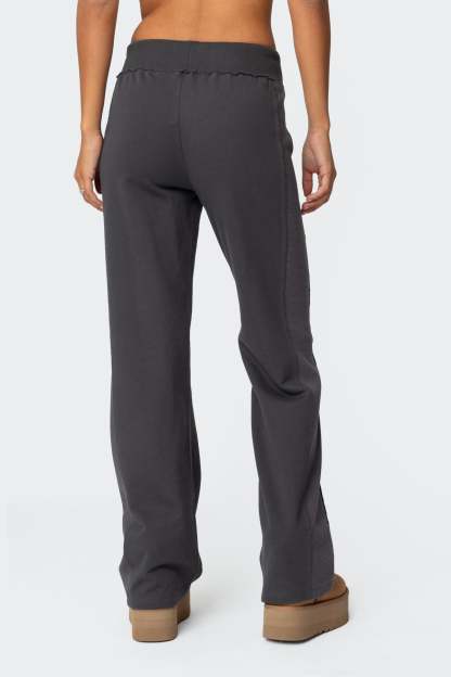 Chandler Waffle Sweatpants - GRAY