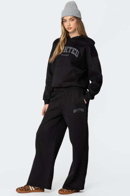 Edikted LA Sweatpants - BLACK