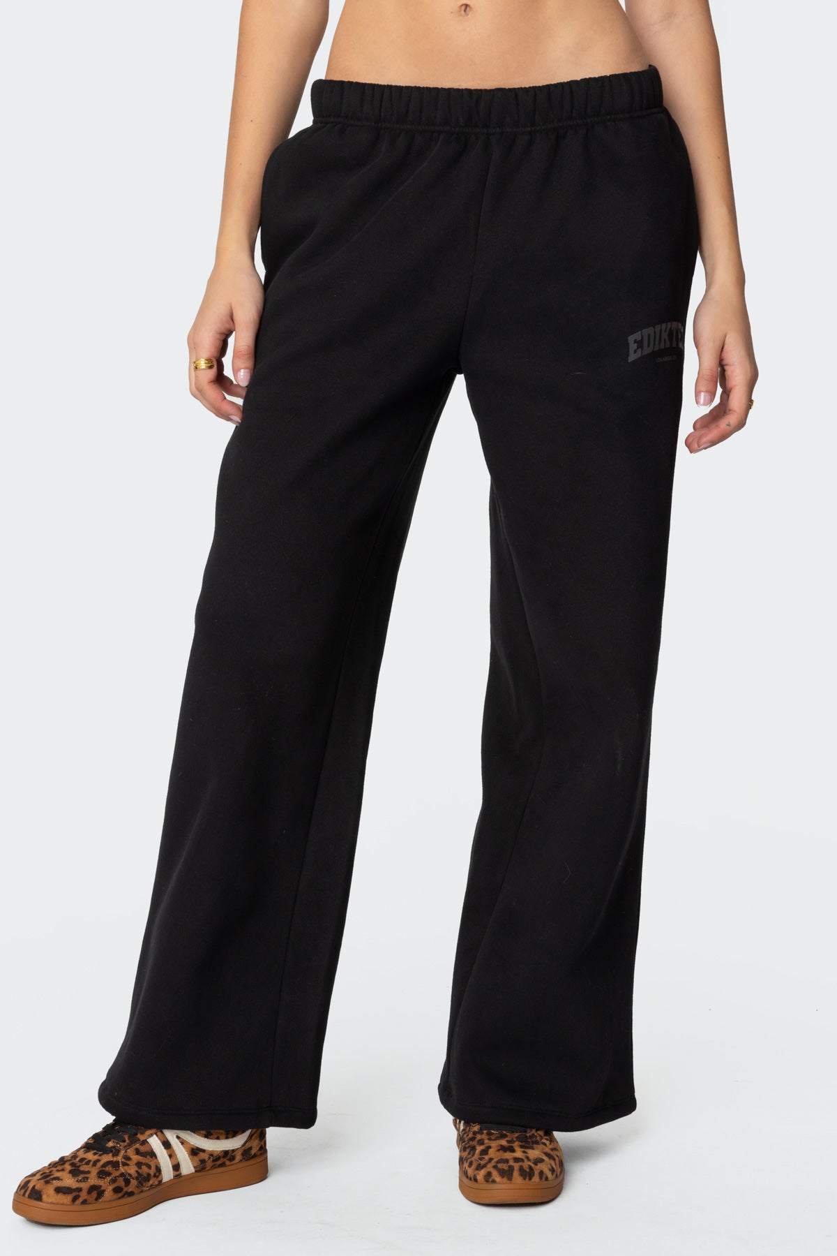 Edikted LA Sweatpants - BLACK