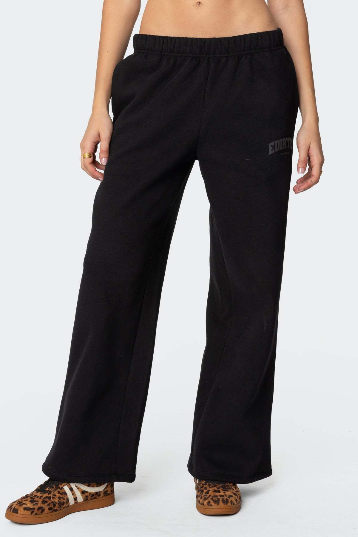 Edikted LA Sweatpants - BLACK