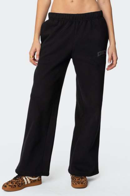 Edikted LA Sweatpants - BLACK