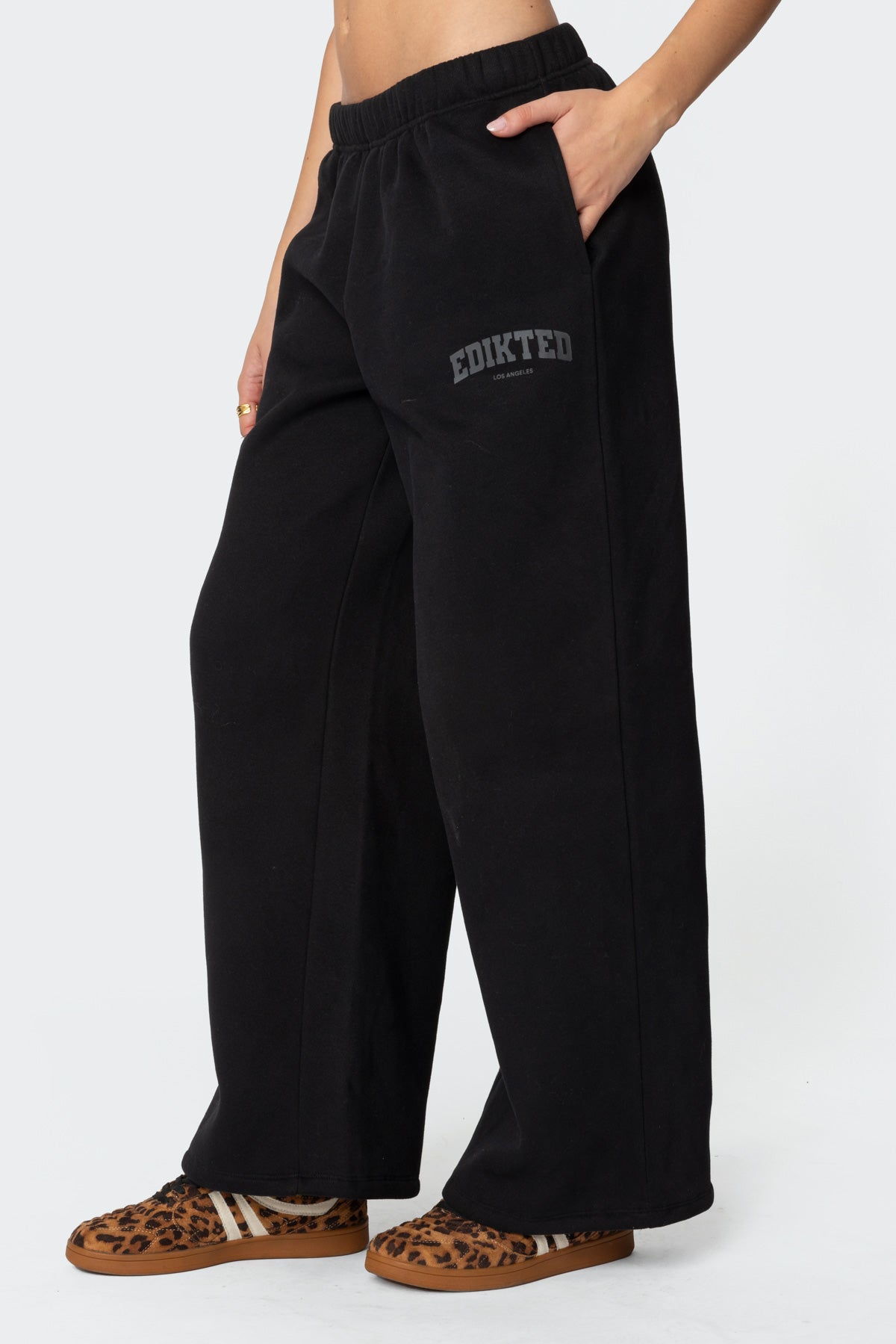 Edikted LA Sweatpants - BLACK