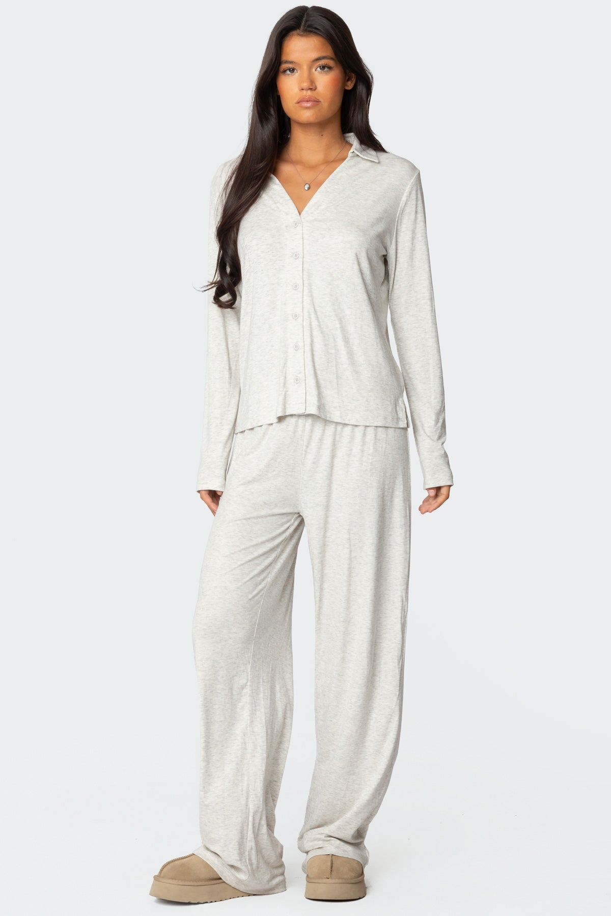 Justina Pants - GRAY MELANGE