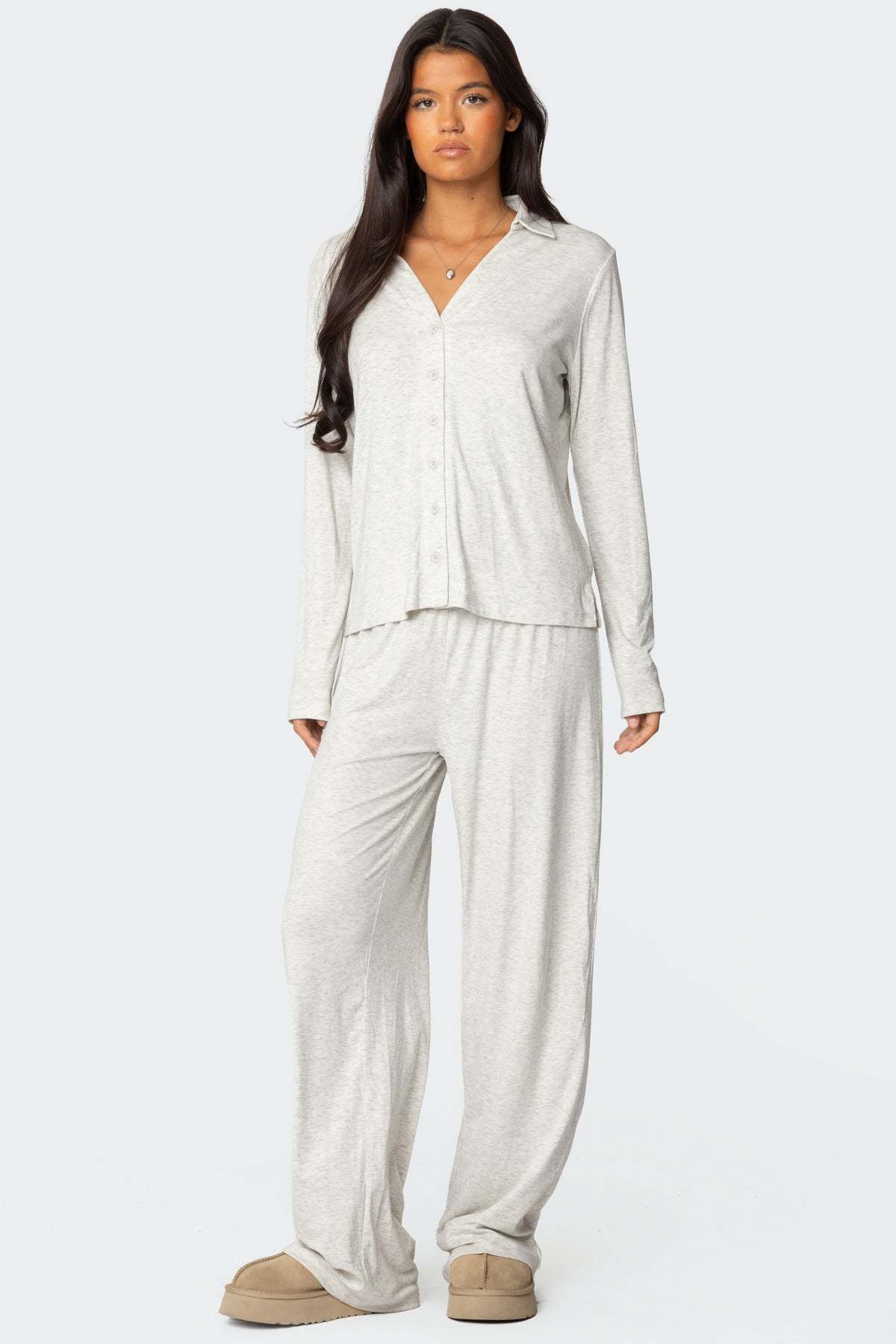 Justina Pants - GRAY MELANGE