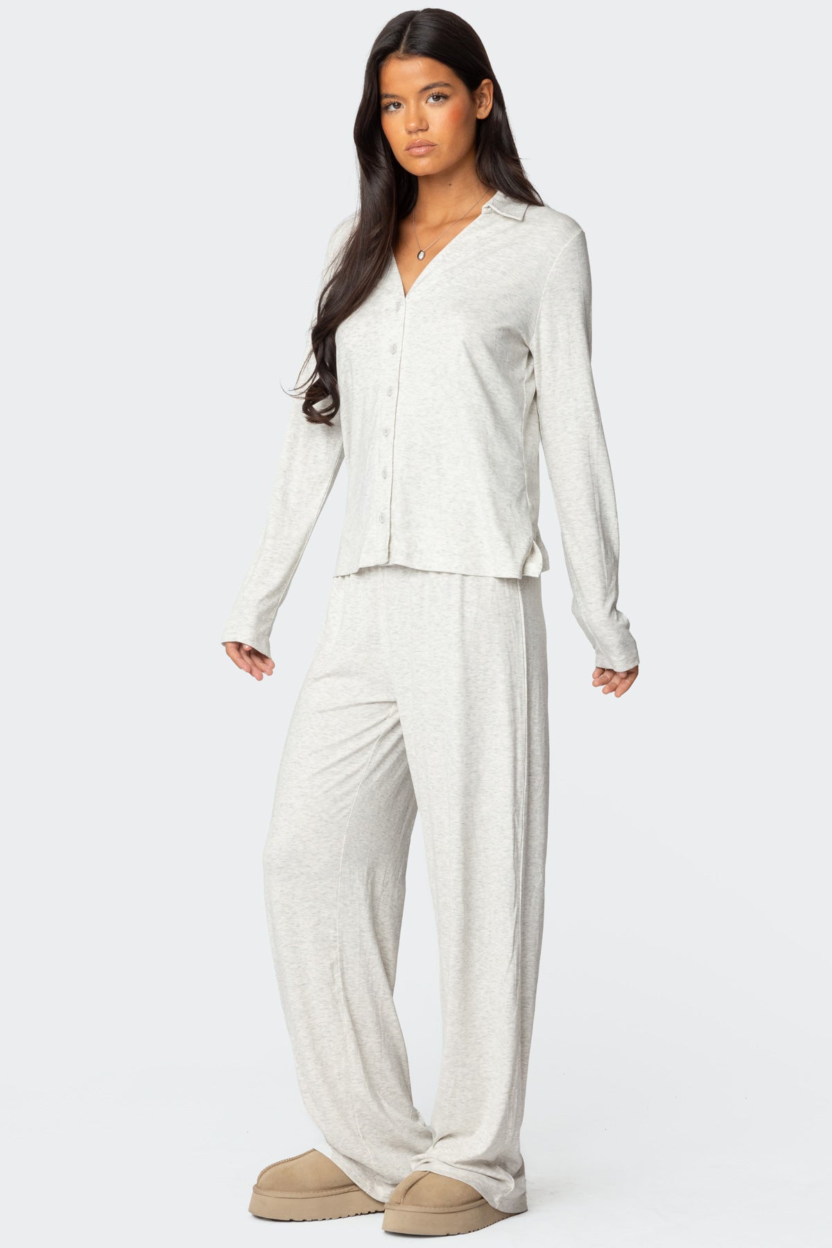 Justina Pants - GRAY MELANGE