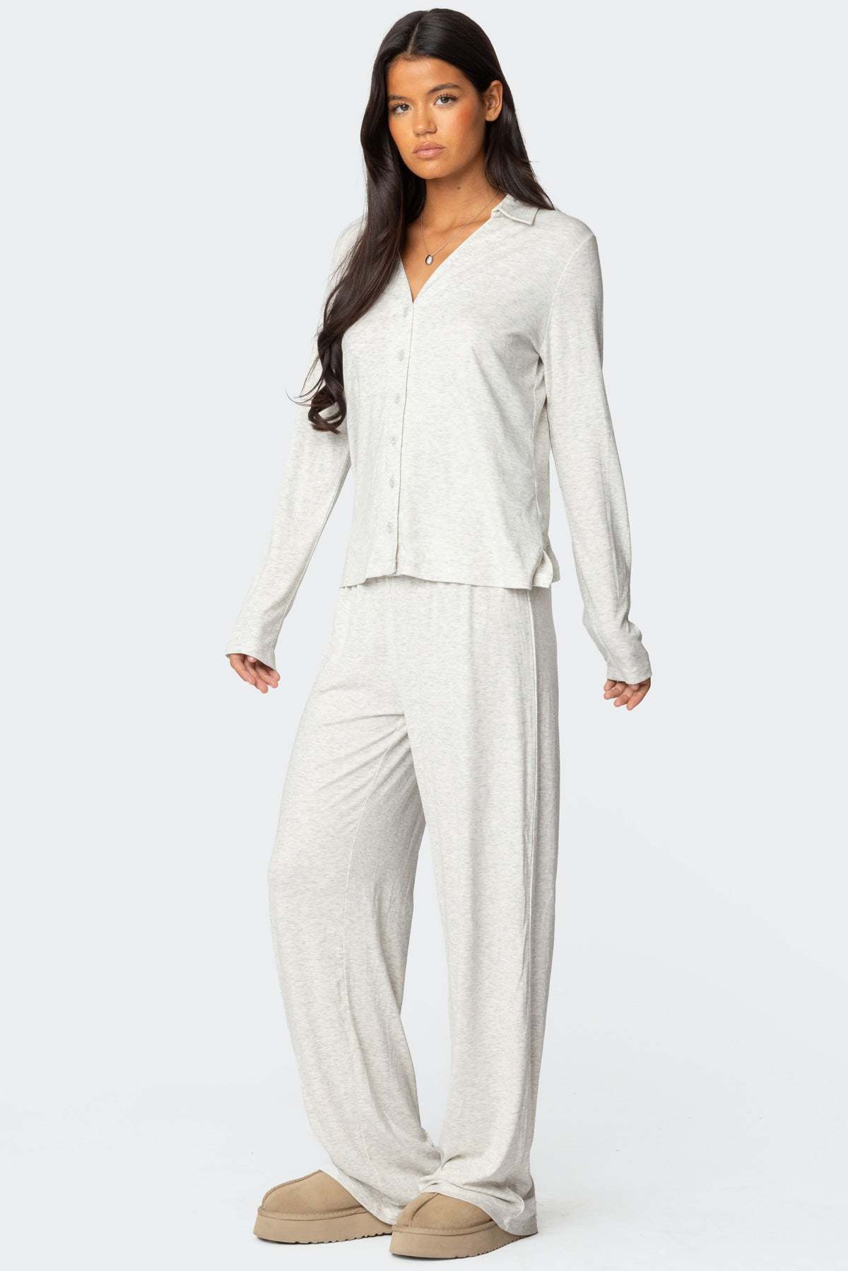 Justina Pants - GRAY MELANGE