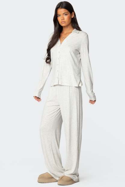 Justina Pants - GRAY MELANGE