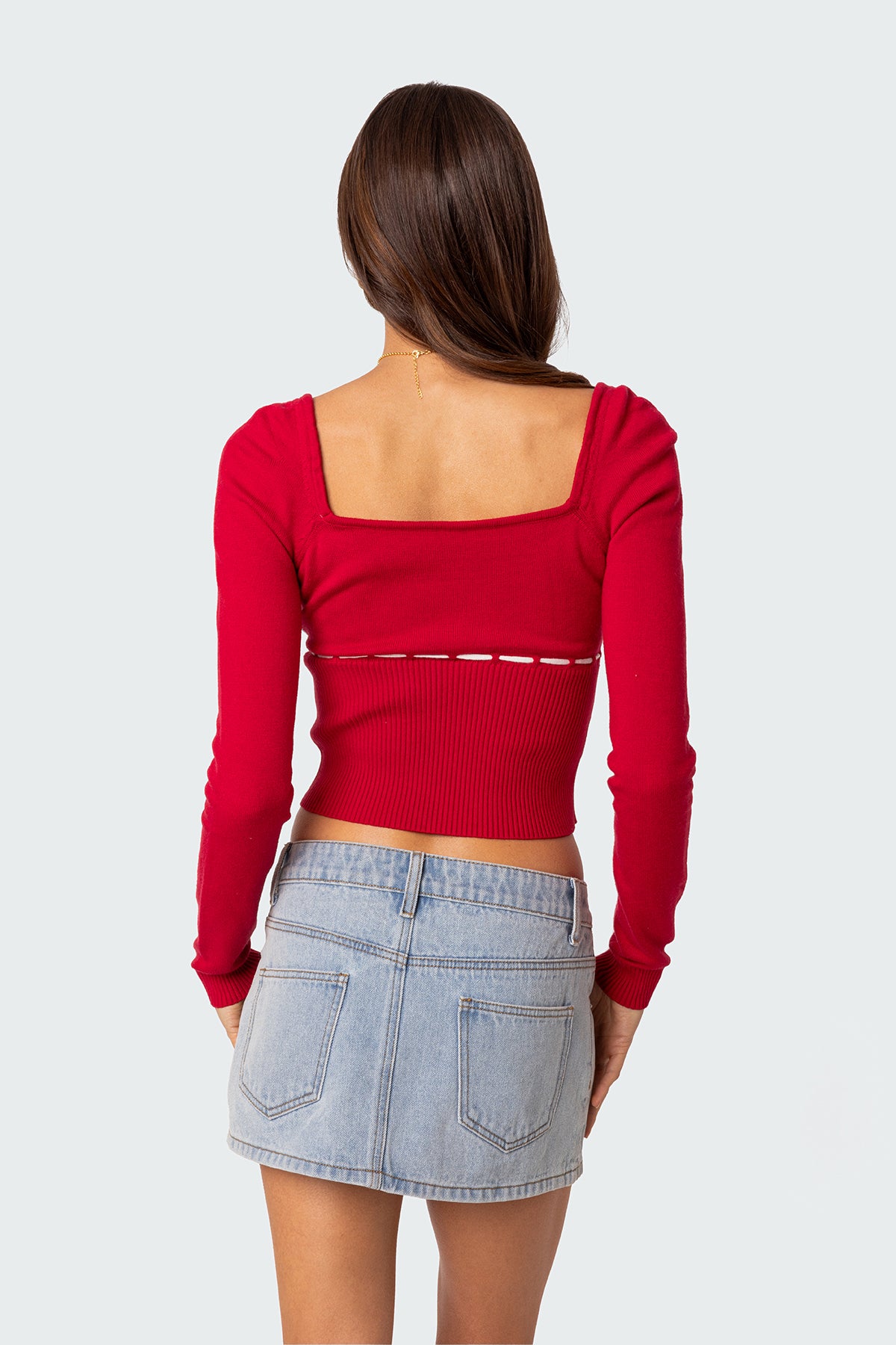 Natasha Knit Top - RED