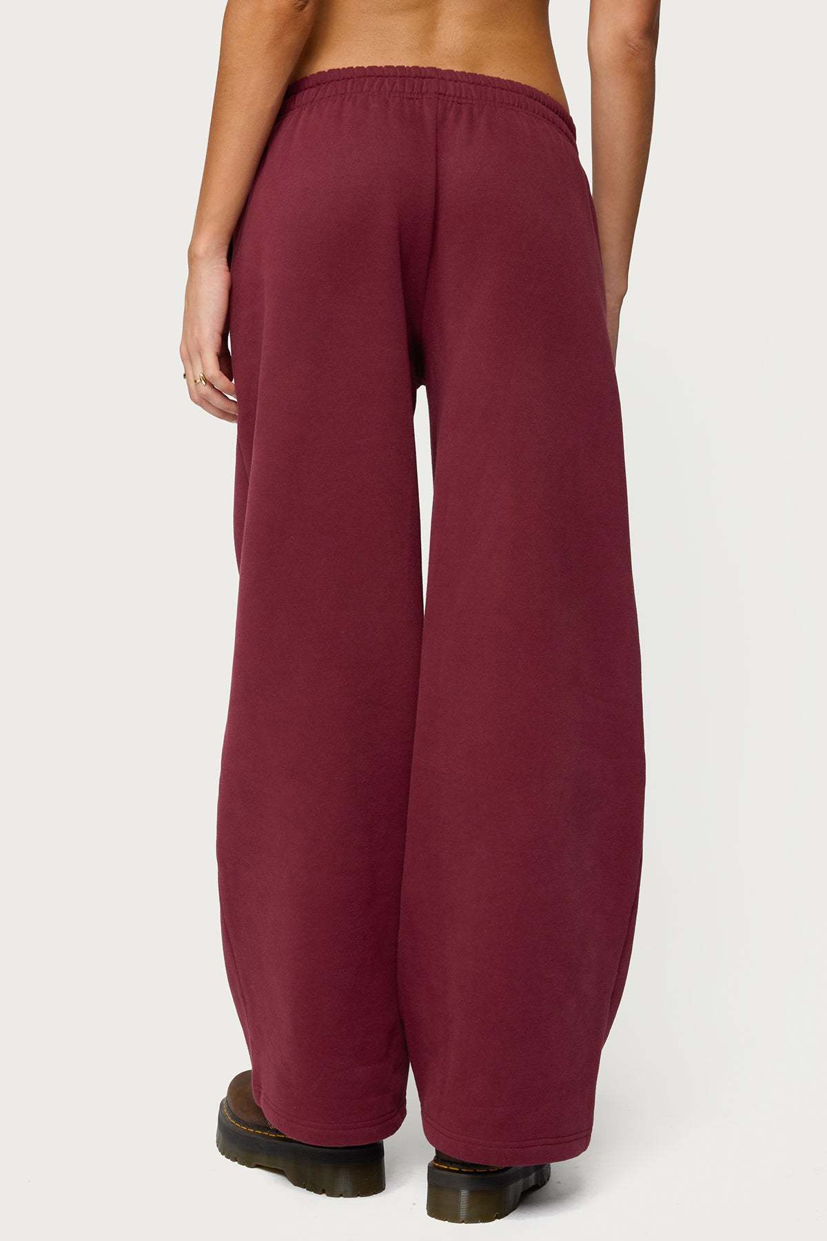 Totally Edikted Sweatpants - BURGUNDY