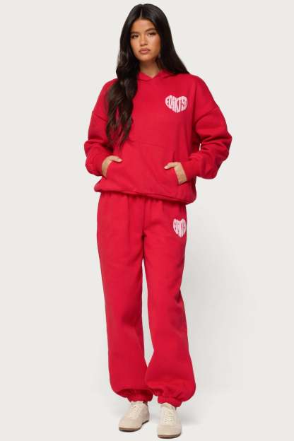 Major Love Edikted Sweatpants - RED