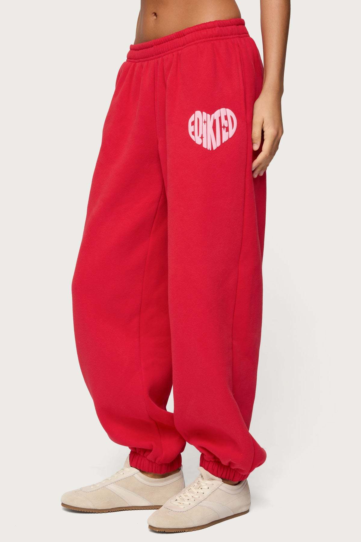 Major Love Edikted Sweatpants - RED