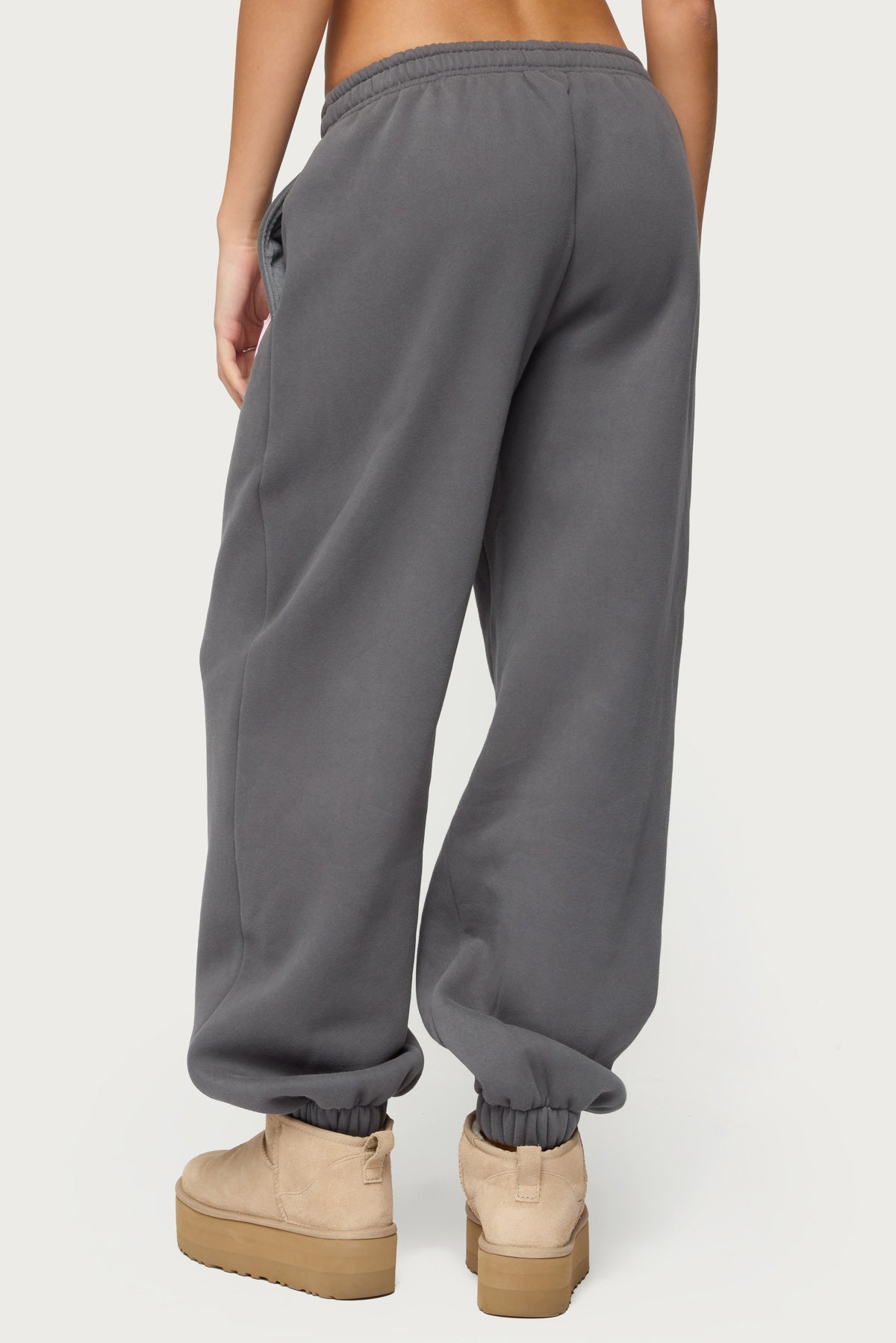 Major Love Edikted Sweatpants - DARK-GRAY