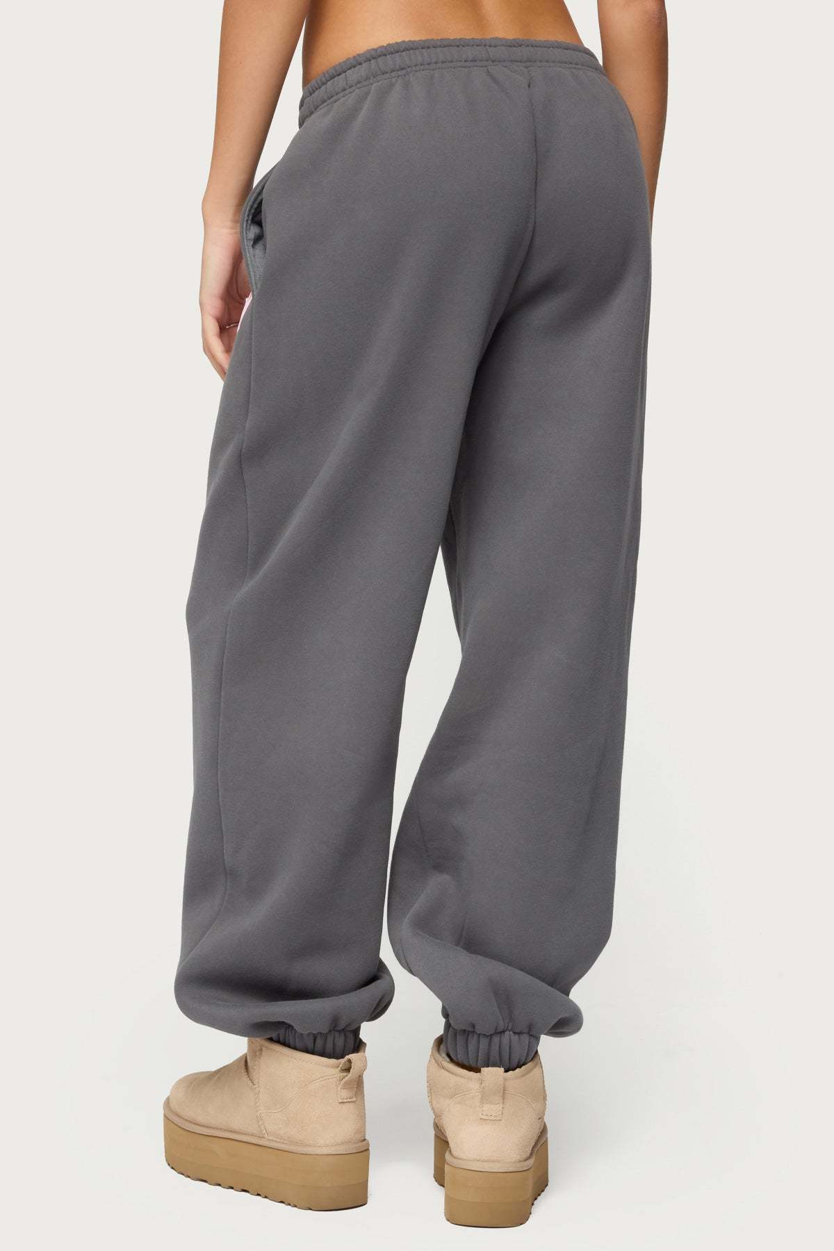 Major Love Edikted Sweatpants - DARK-GRAY