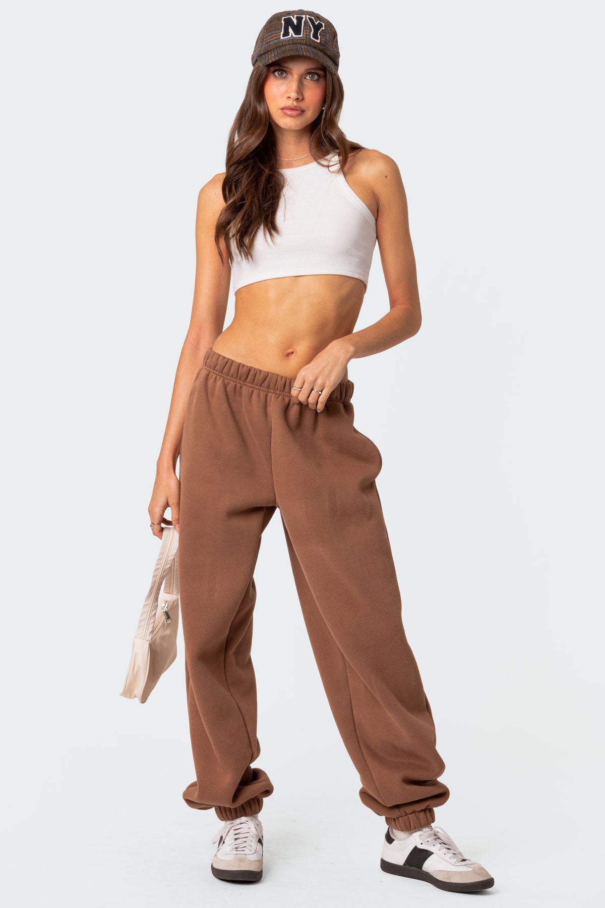 Clark Oversized Sweatpants - BROWN
