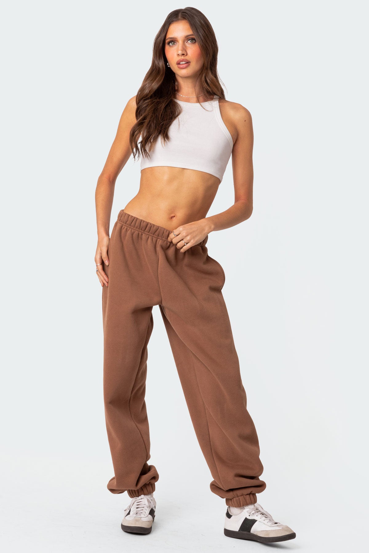 Clark Oversized Sweatpants - BROWN
