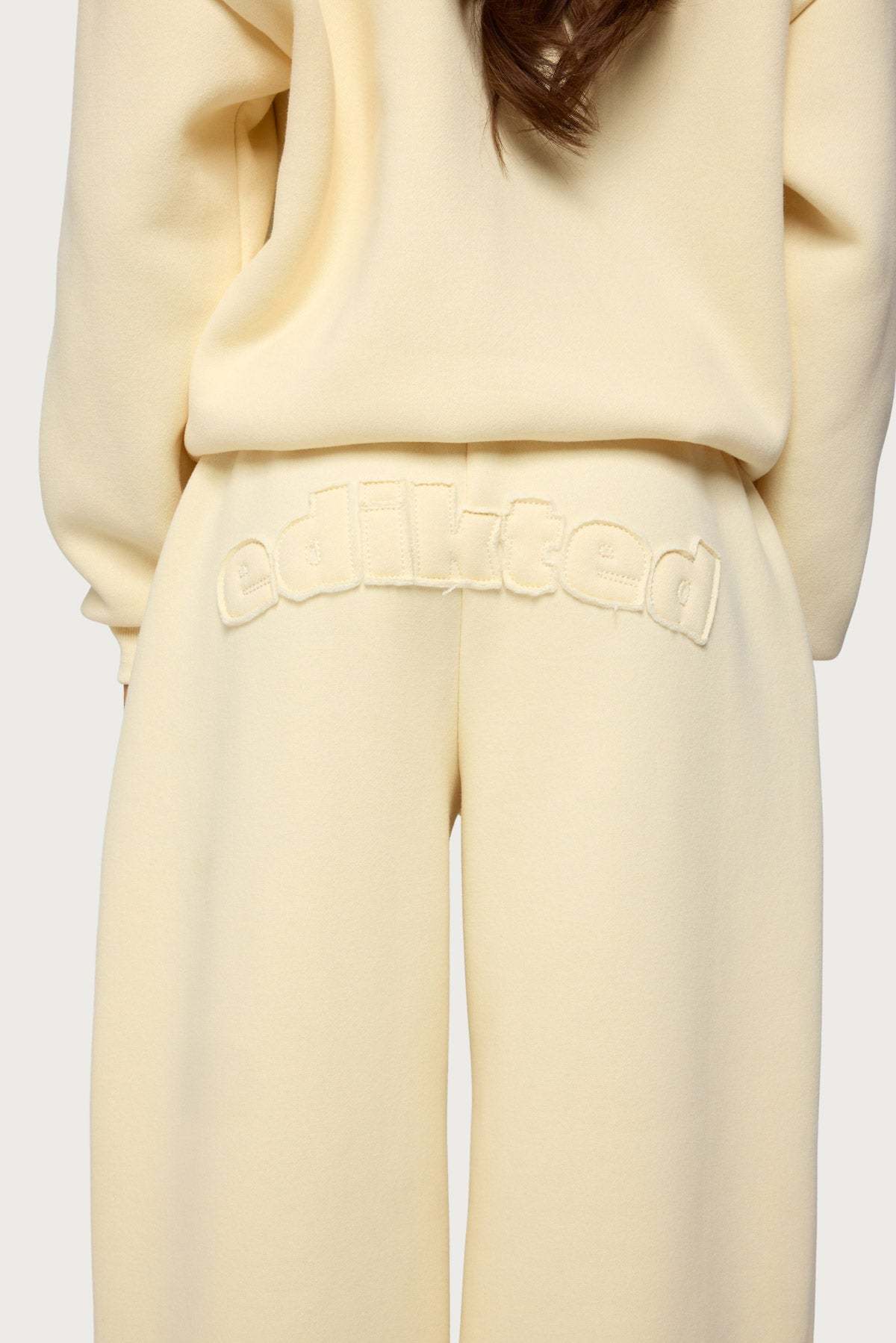 Jaylie Edikted Wide Leg Sweatpants - LIGHT-YELLOW