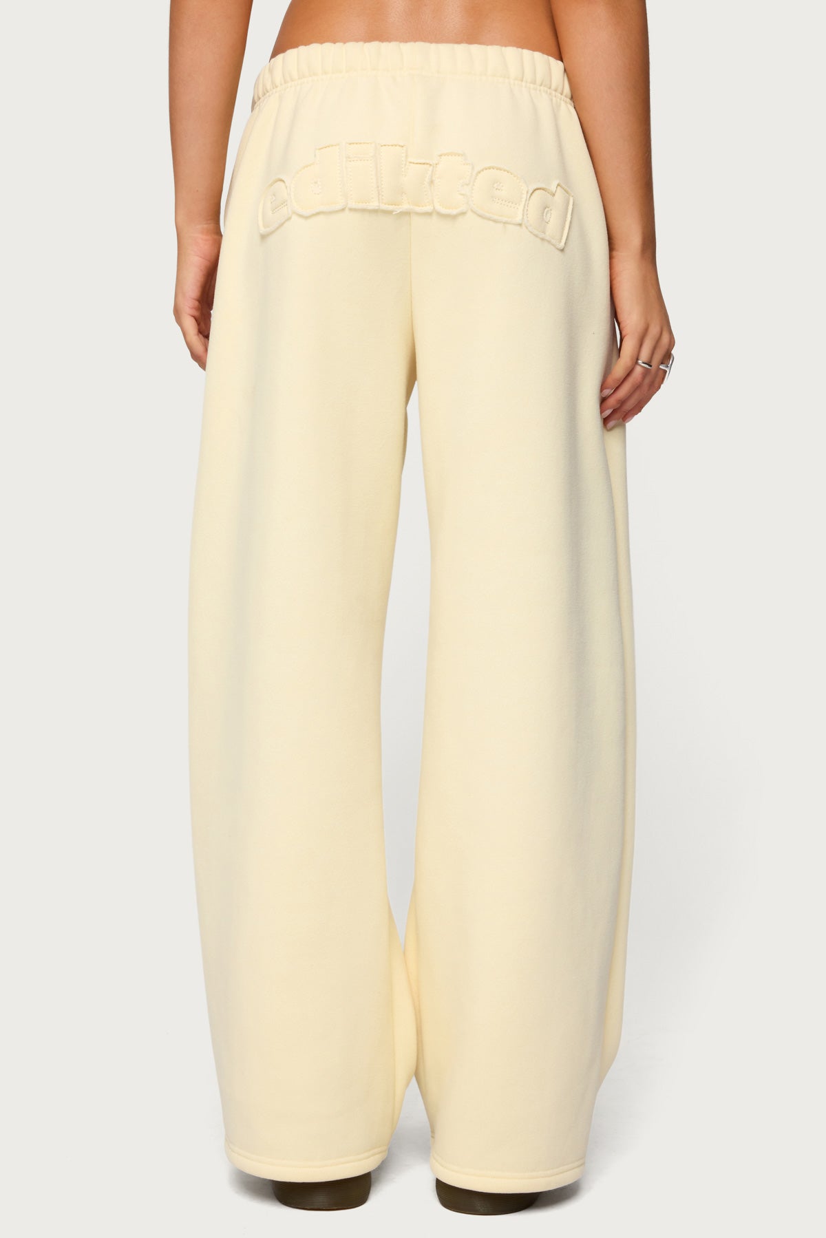 Jaylie Edikted Wide Leg Sweatpants - LIGHT-YELLOW