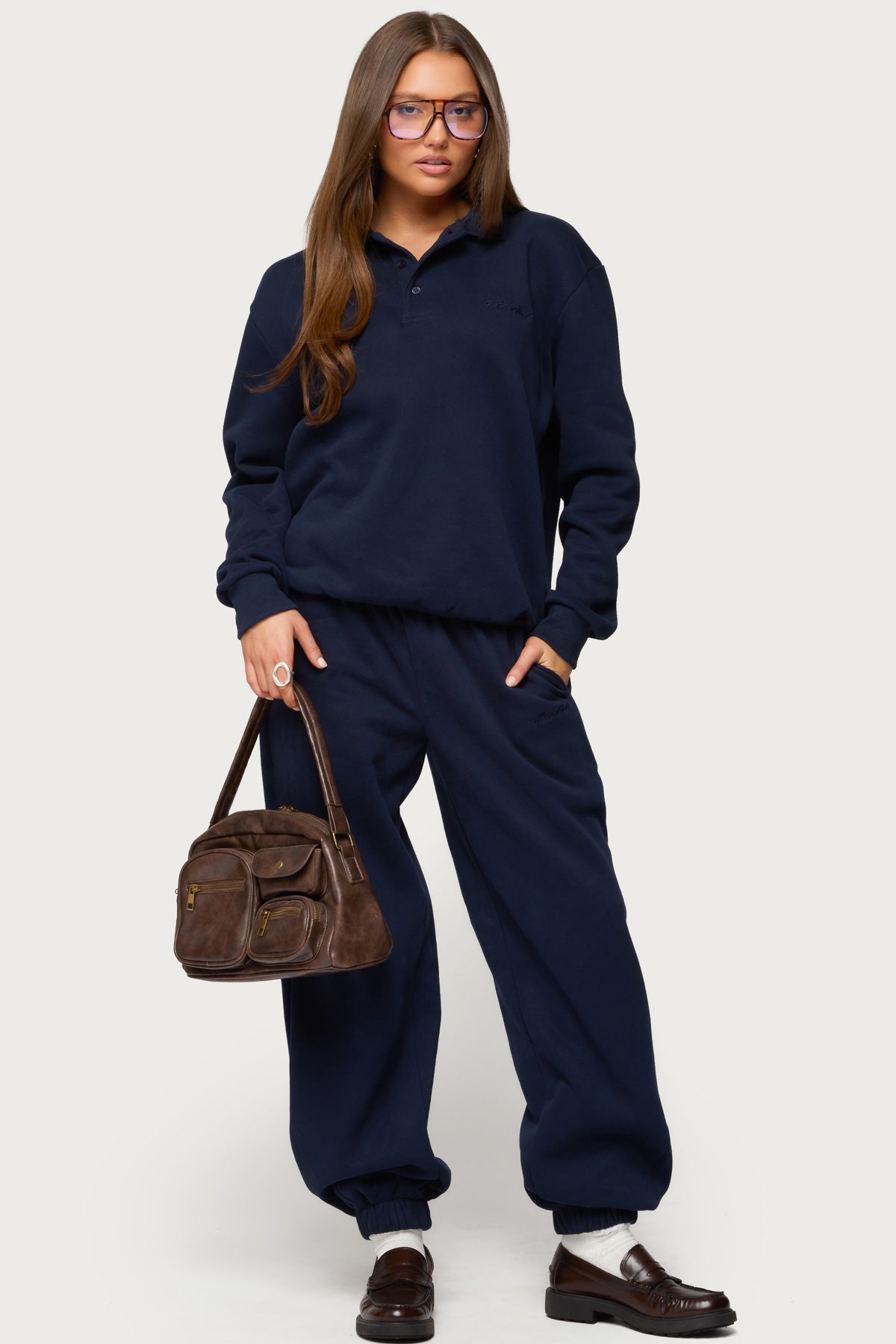 Jayce Edikted Sweatpants - NAVY