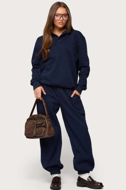 Jayce Edikted Sweatpants - NAVY