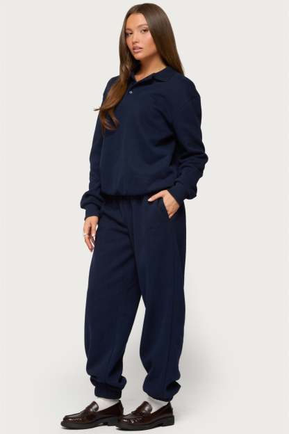 Jayce Edikted Sweatpants - NAVY