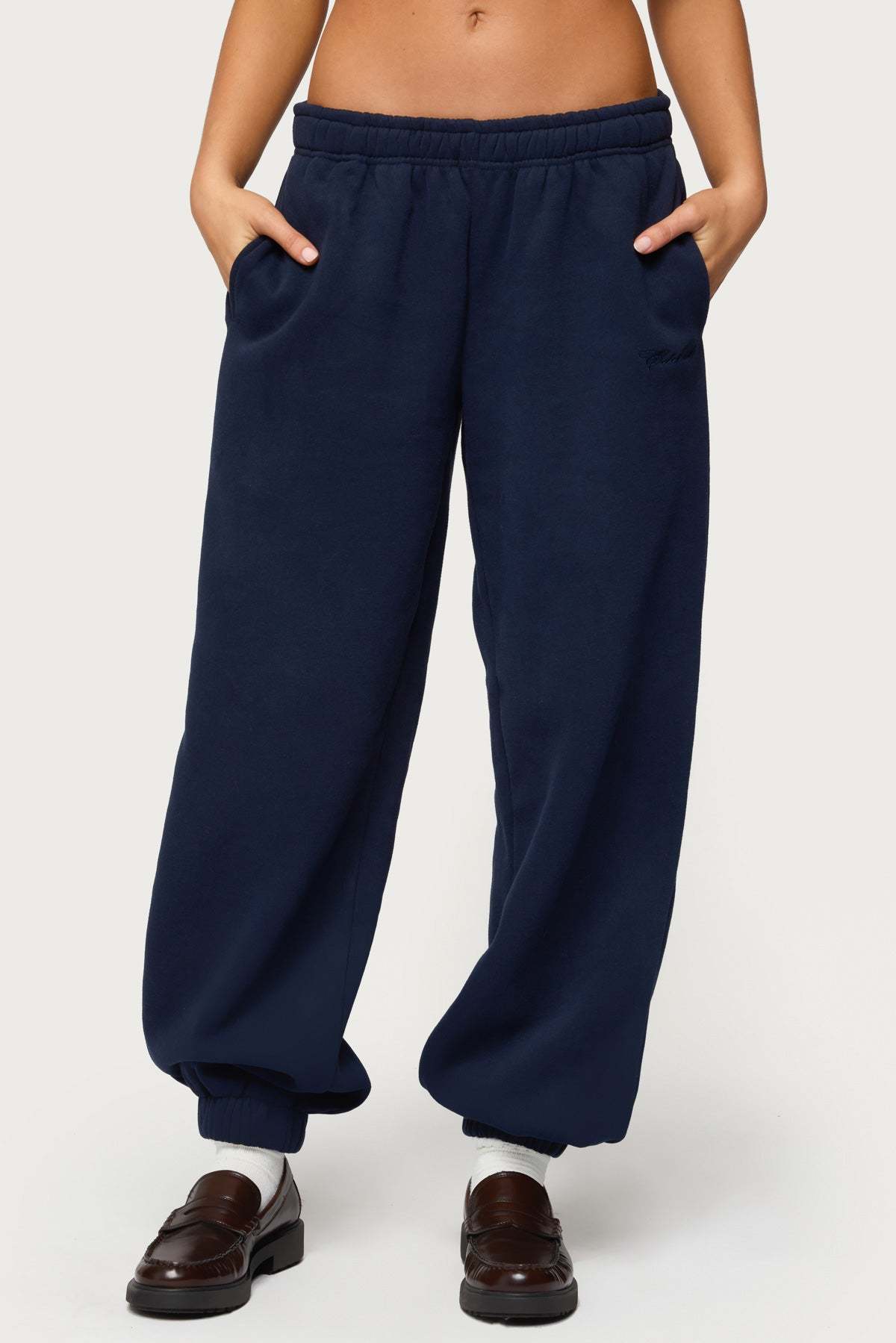 Jayce Edikted Sweatpants - NAVY