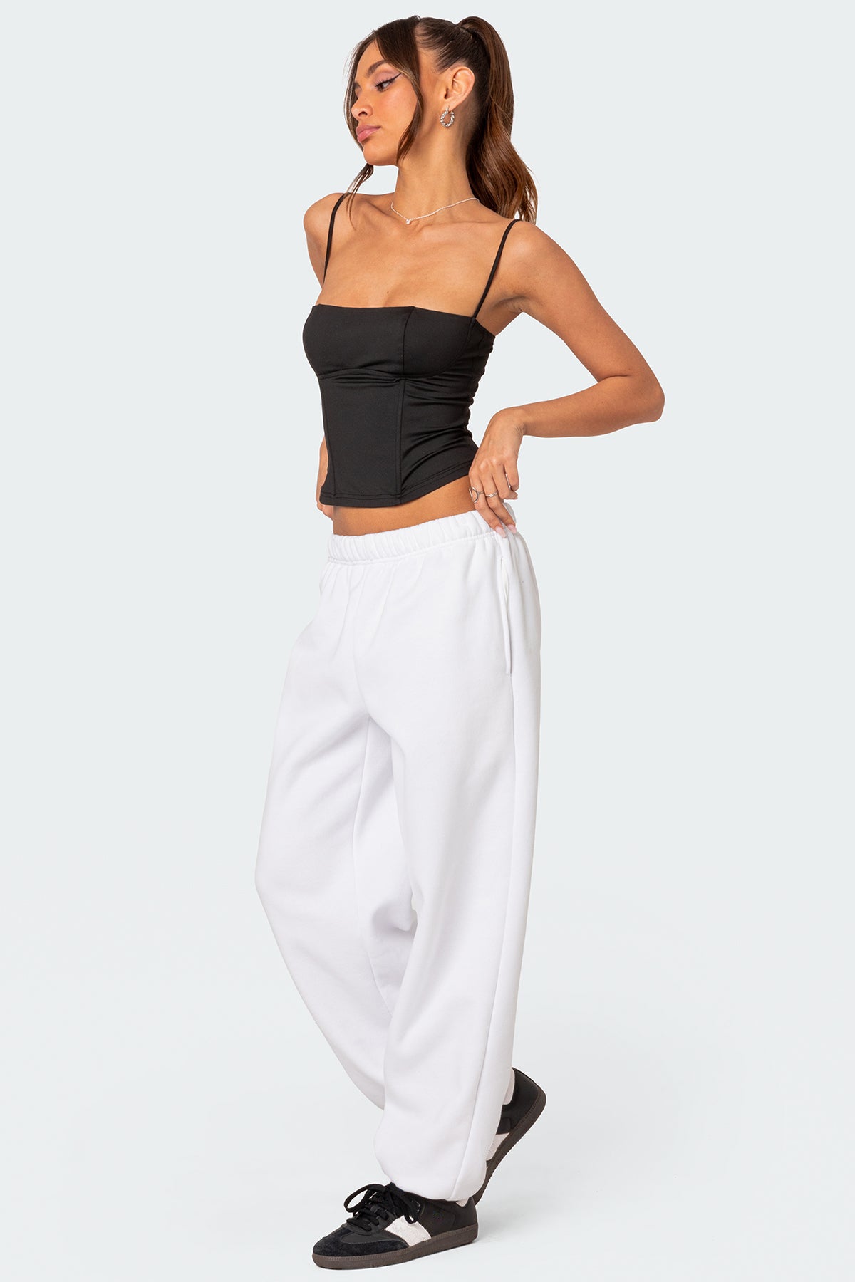 Clark Oversized Sweatpants - WHITE