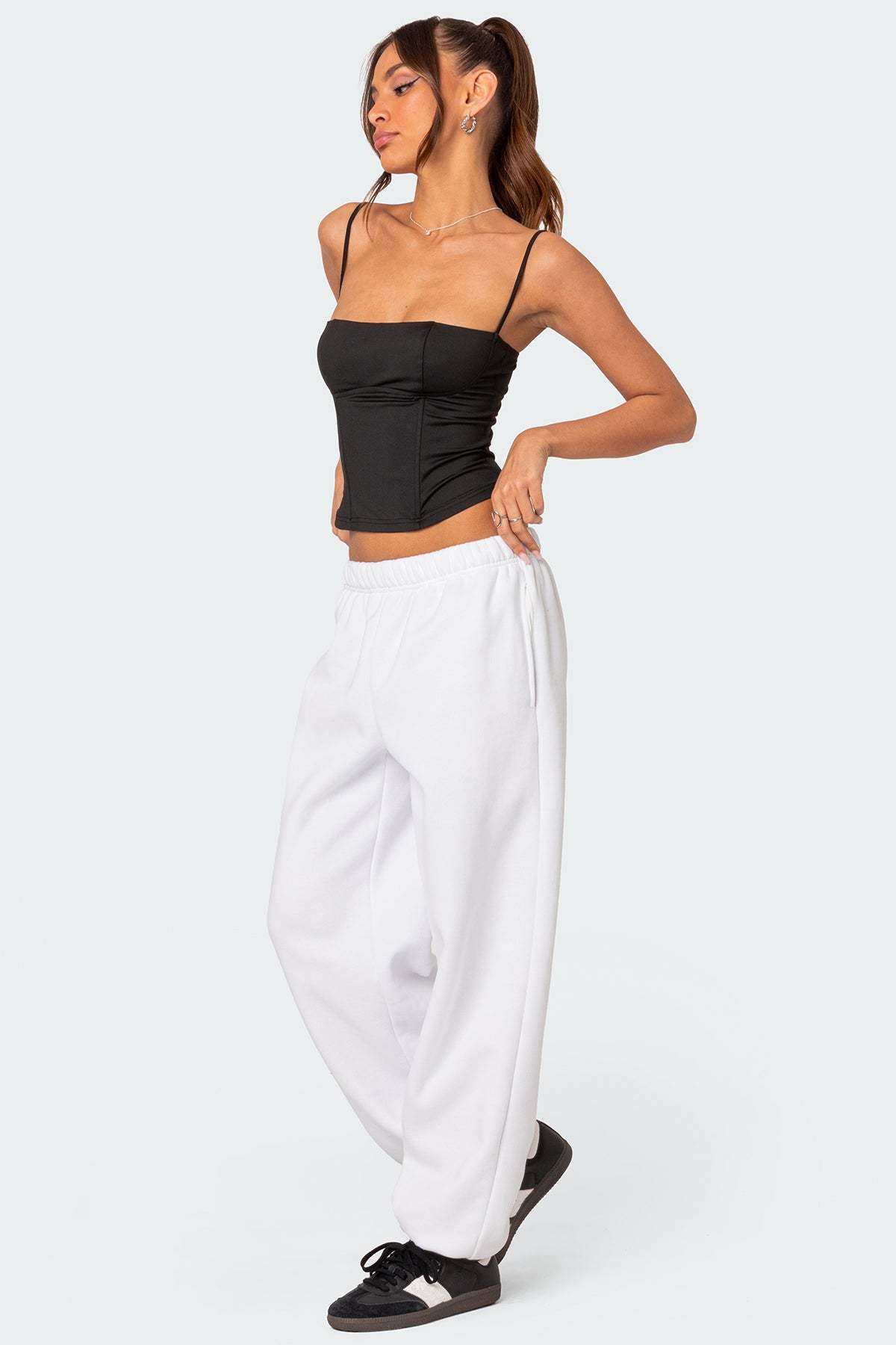 Clark Oversized Sweatpants - WHITE