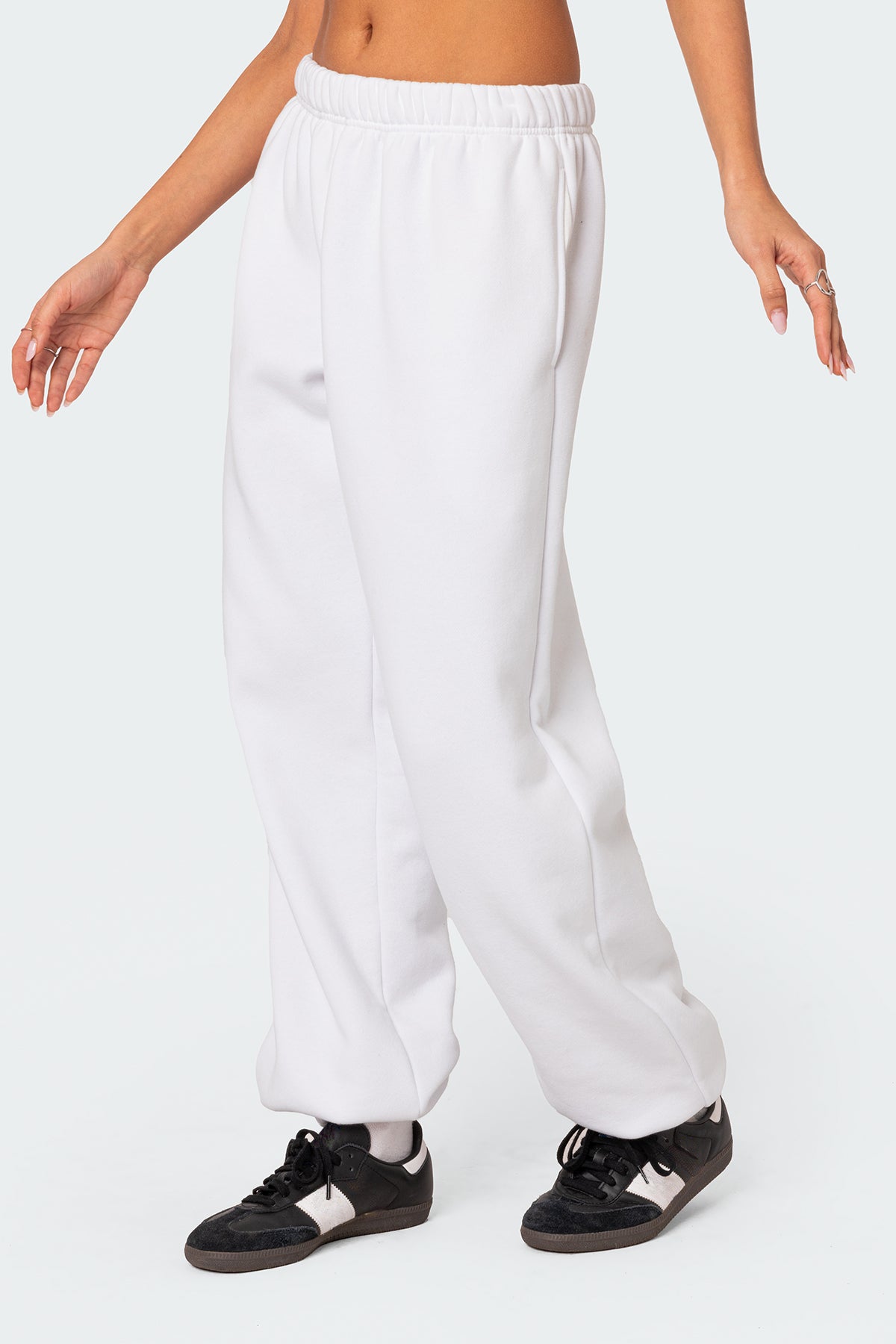 Clark Oversized Sweatpants - WHITE