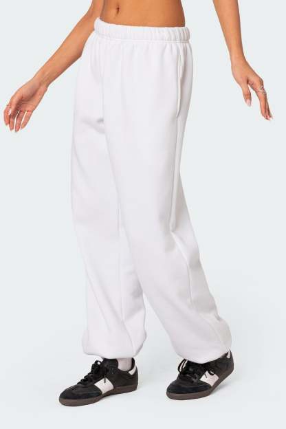 Clark Oversized Sweatpants - WHITE