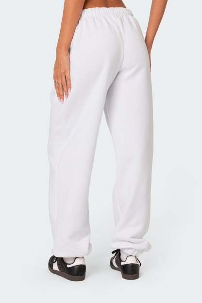 Clark Oversized Sweatpants - WHITE