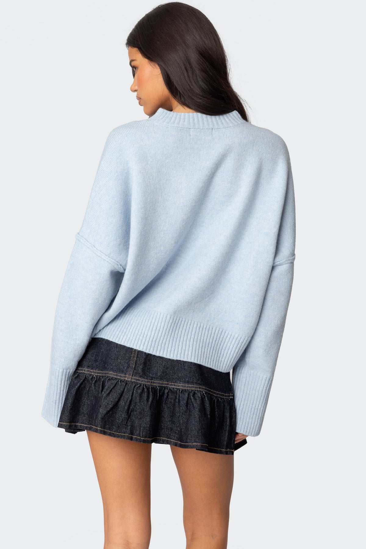 Shirley Oversized Sweater - LIGHT BLUE