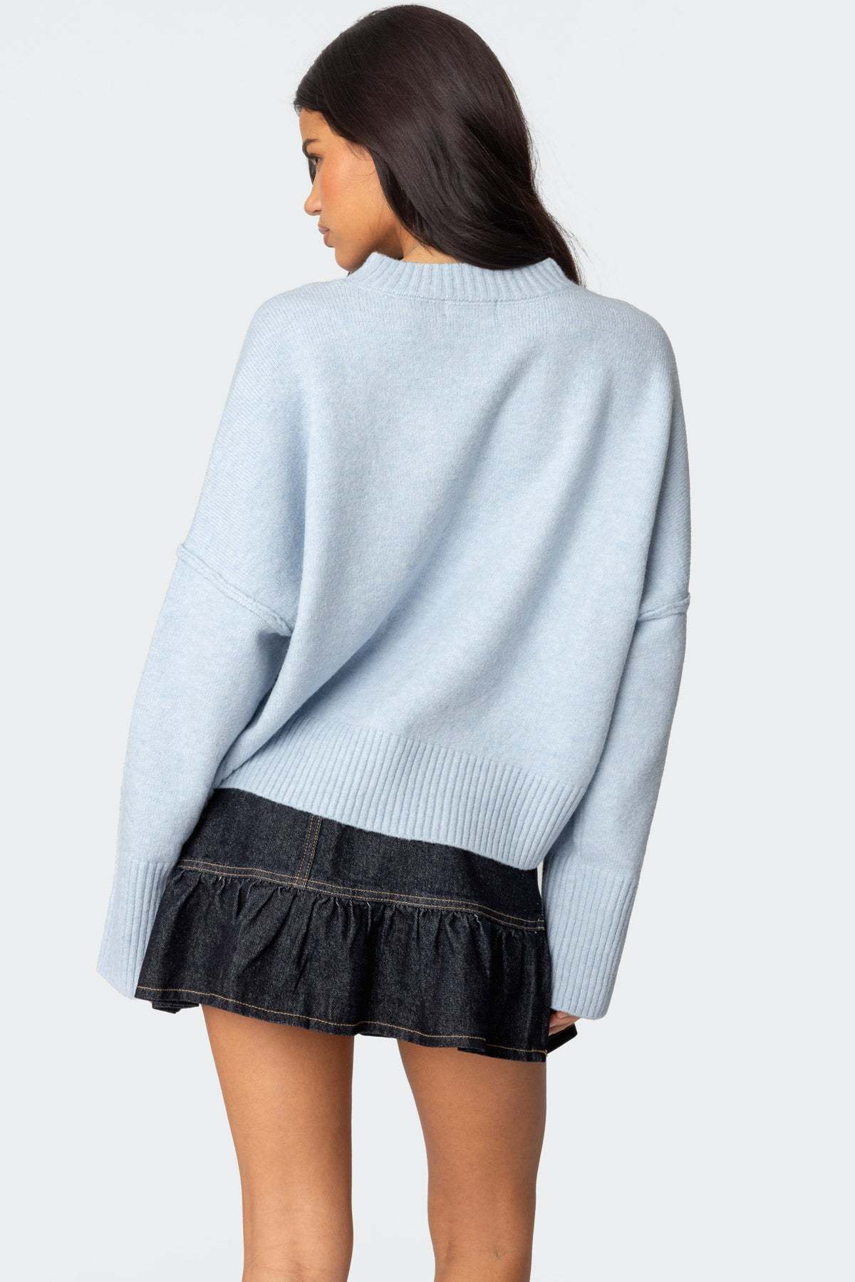 Shirley Oversized Sweater - LIGHT BLUE