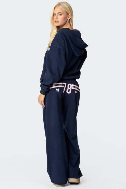 78 Bow Sweatpants - NAVY