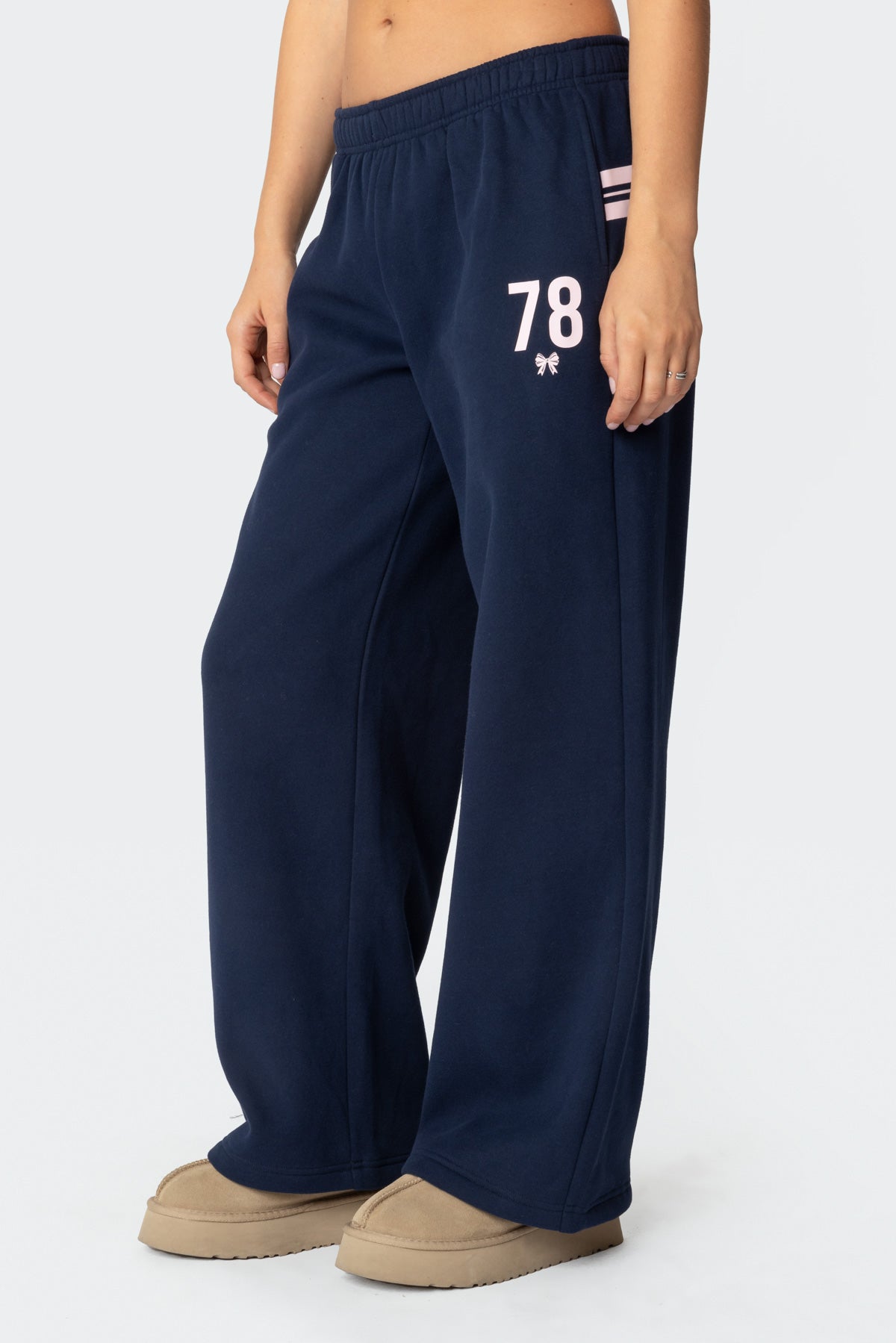 78 Bow Sweatpants - NAVY