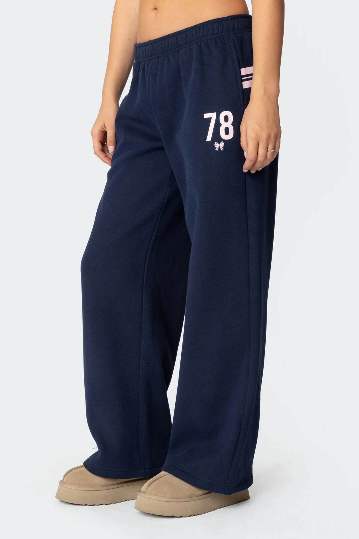 78 Bow Sweatpants - NAVY
