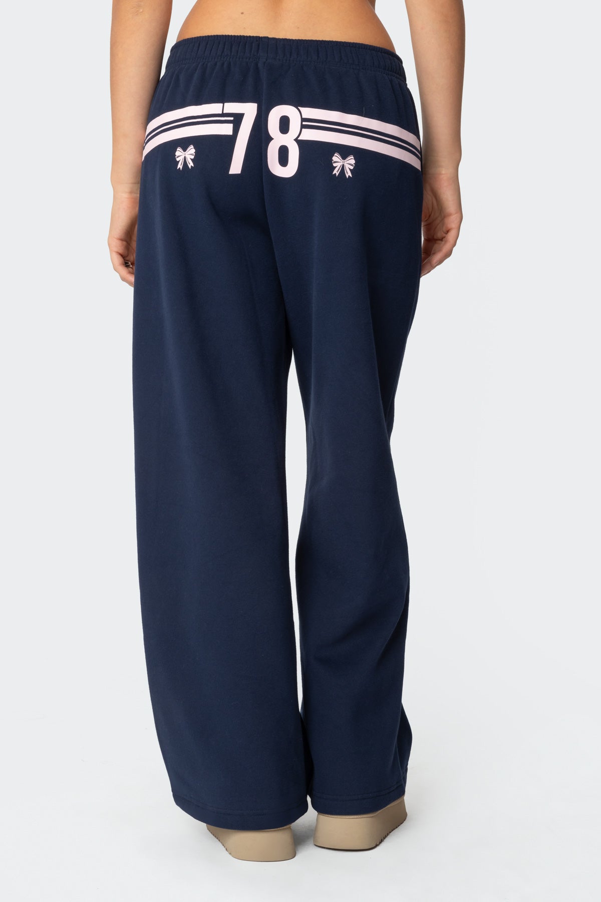 78 Bow Sweatpants - NAVY