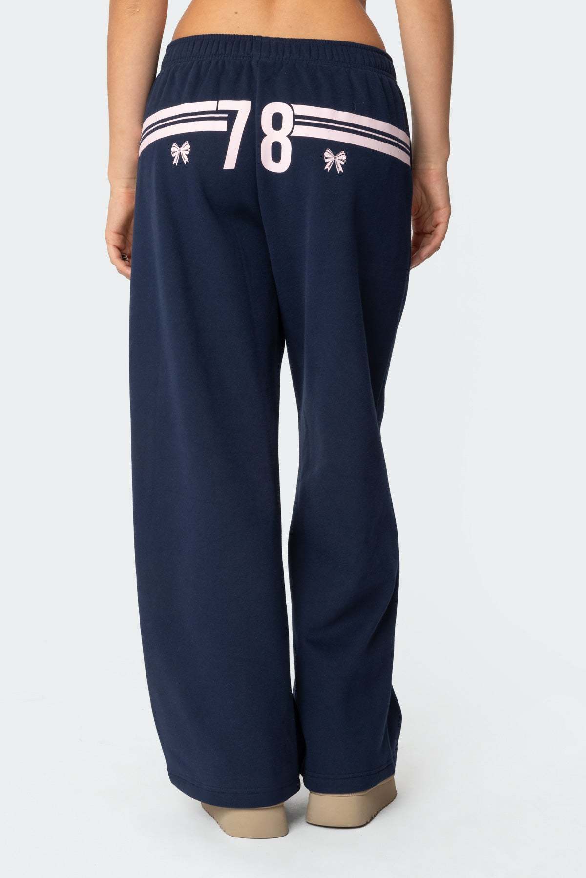 78 Bow Sweatpants - NAVY
