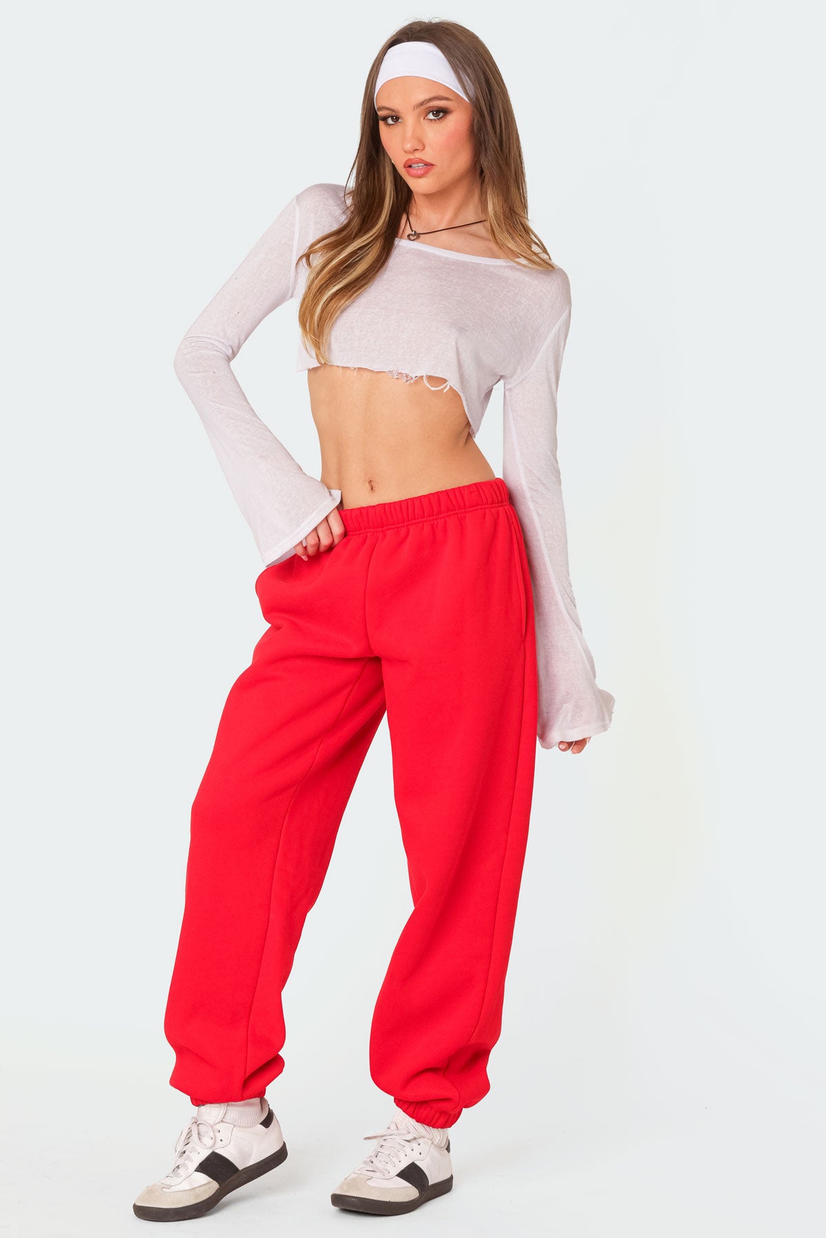 Clark Oversized Sweatpants - RED