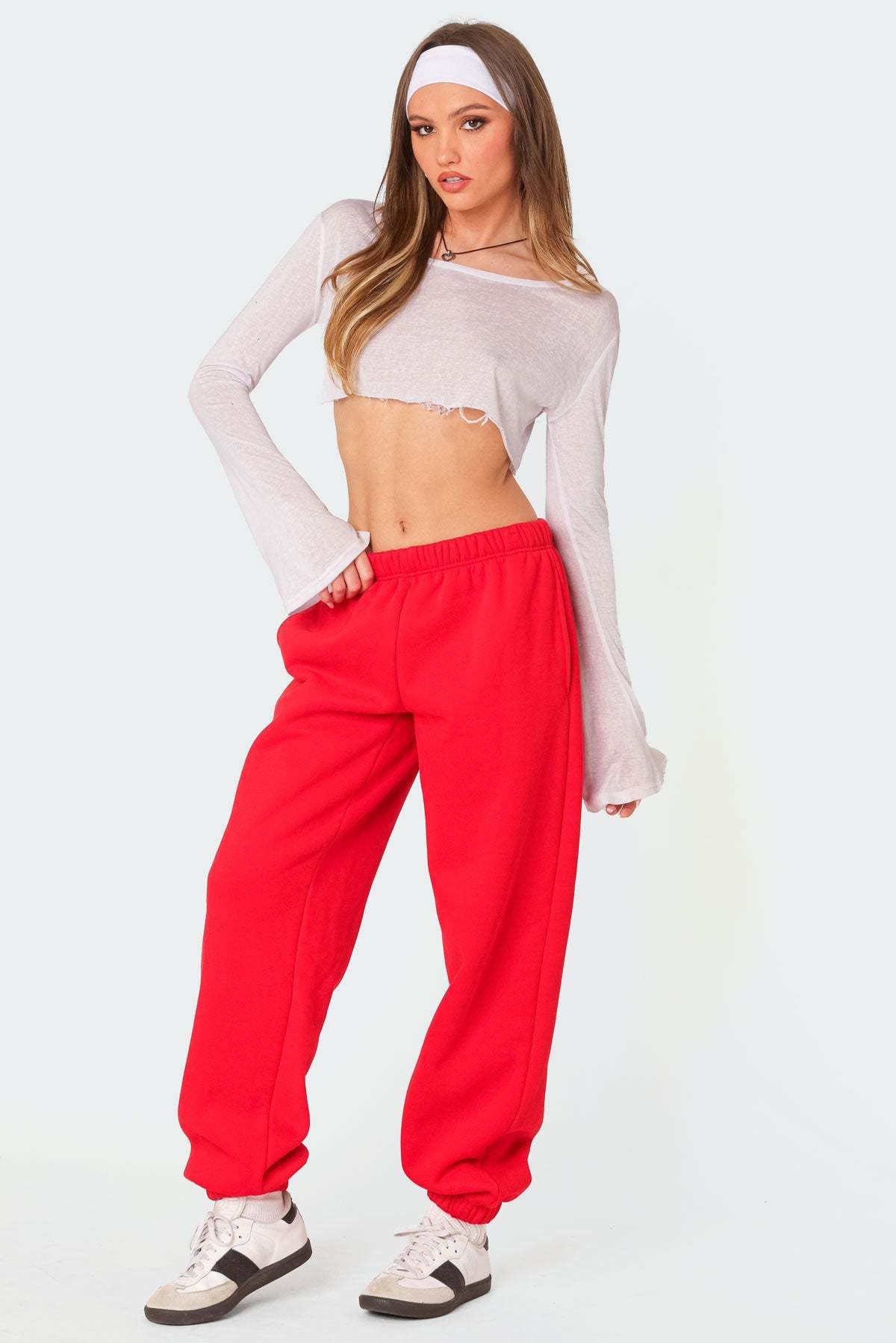 Clark Oversized Sweatpants - RED