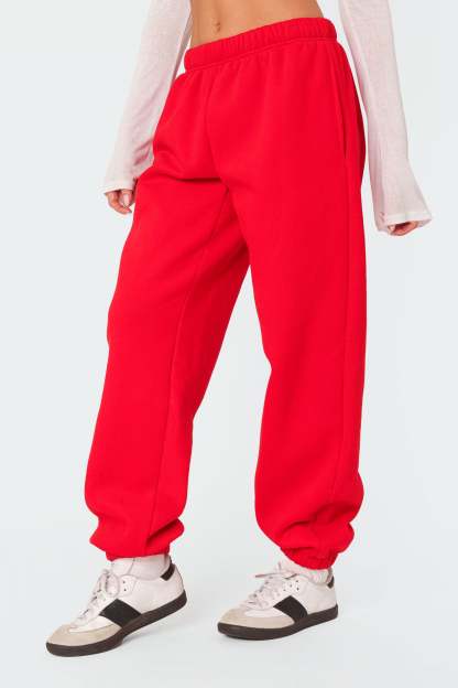 Clark Oversized Sweatpants - RED