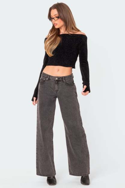 Farrah Knit Top - BLACK