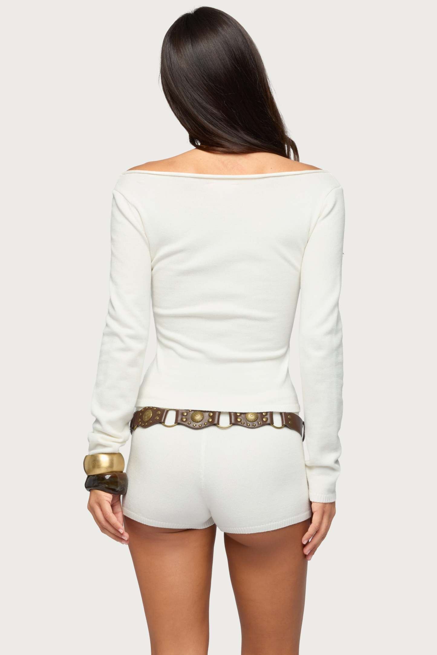 Arianna Off Shoulder Sweater - CREAM