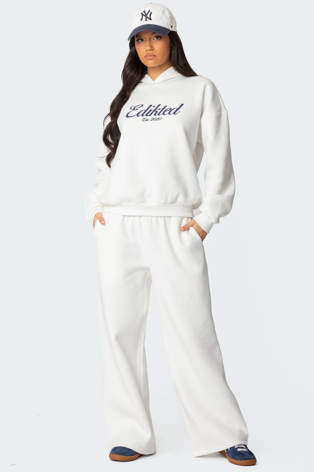 Miss Edikted Sweatpants - WHITE