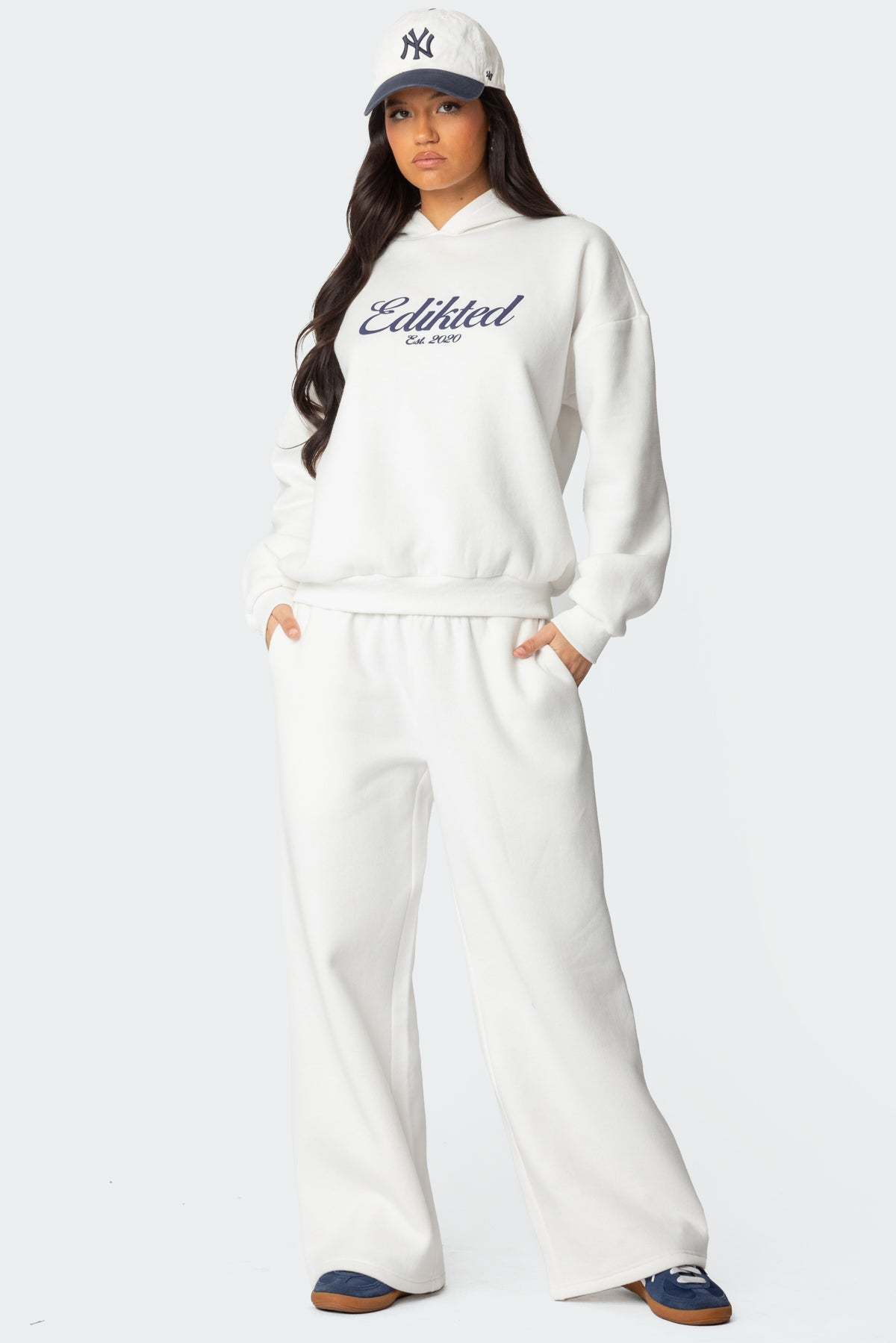 Miss Edikted Sweatpants - WHITE