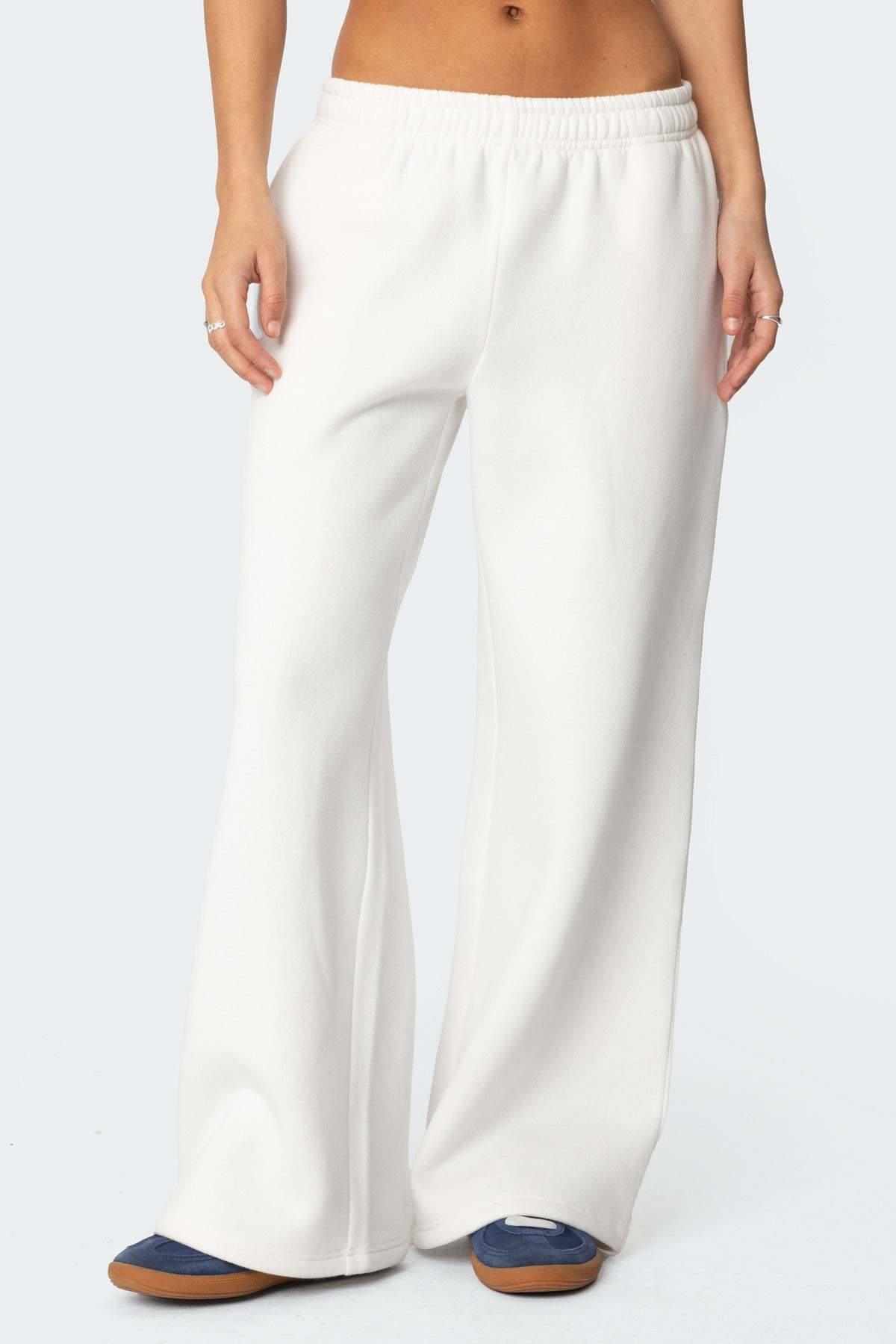 Miss Edikted Sweatpants - WHITE