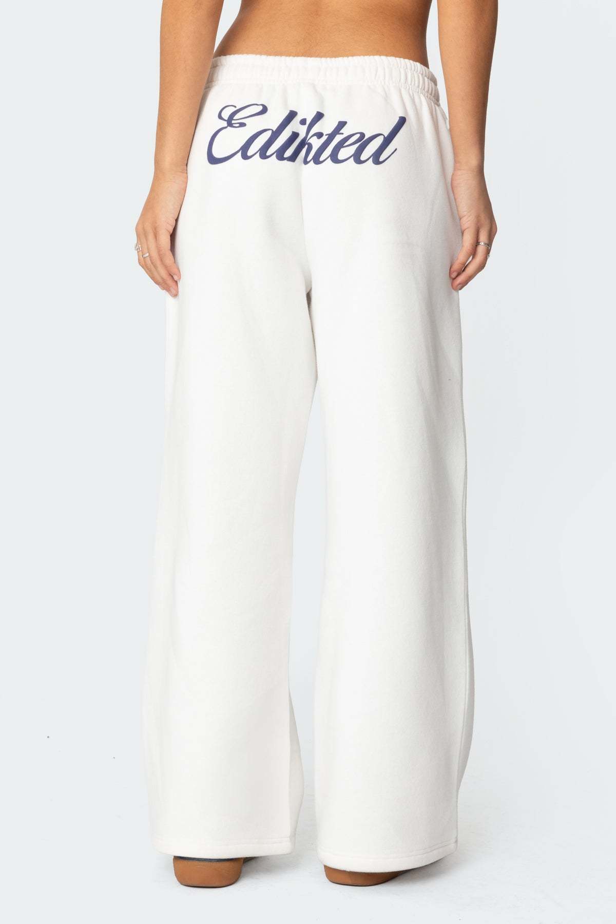 Miss Edikted Sweatpants - WHITE