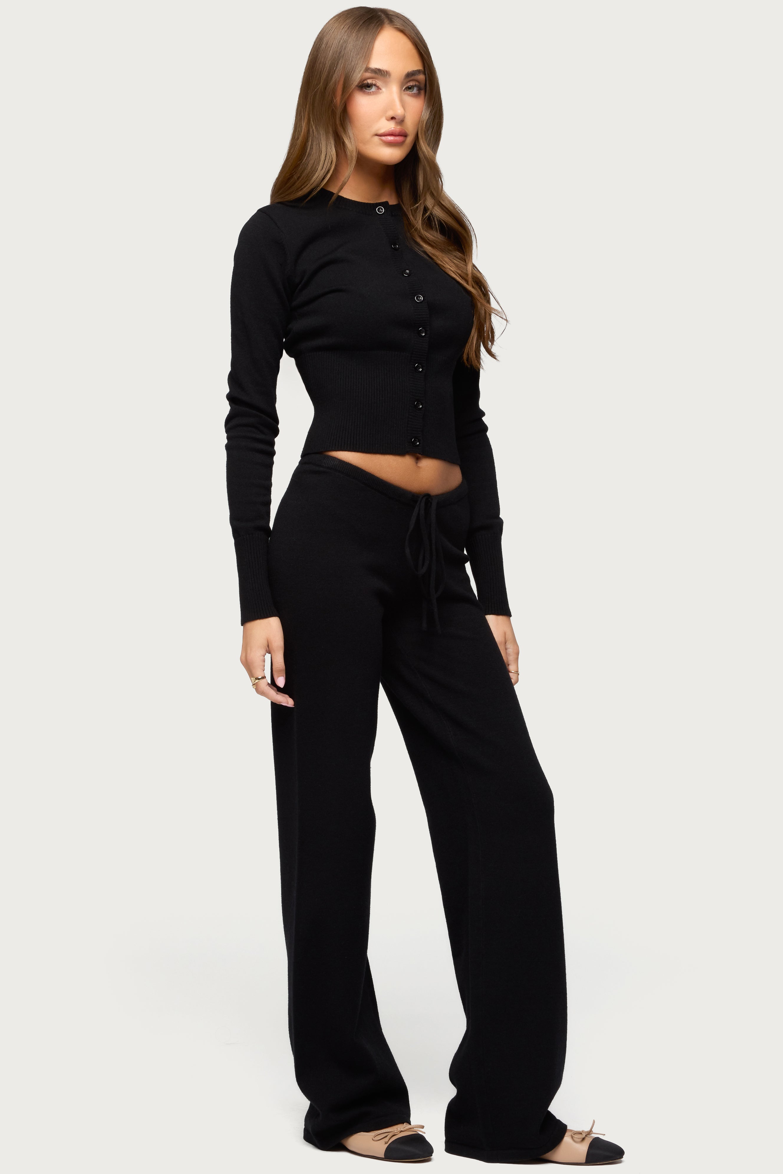 Montanna Knit Pants - BLACK