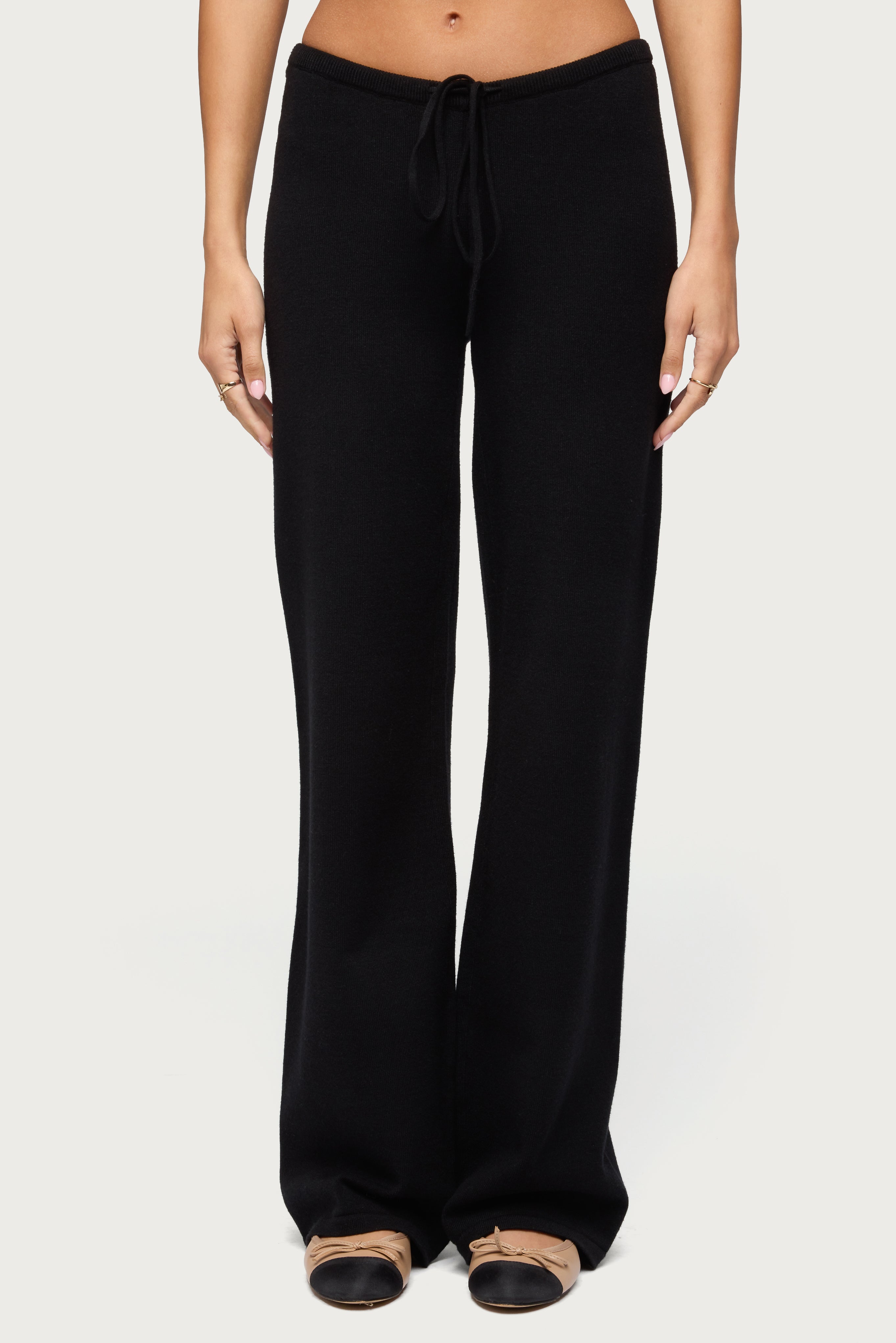 Montanna Knit Pants - BLACK