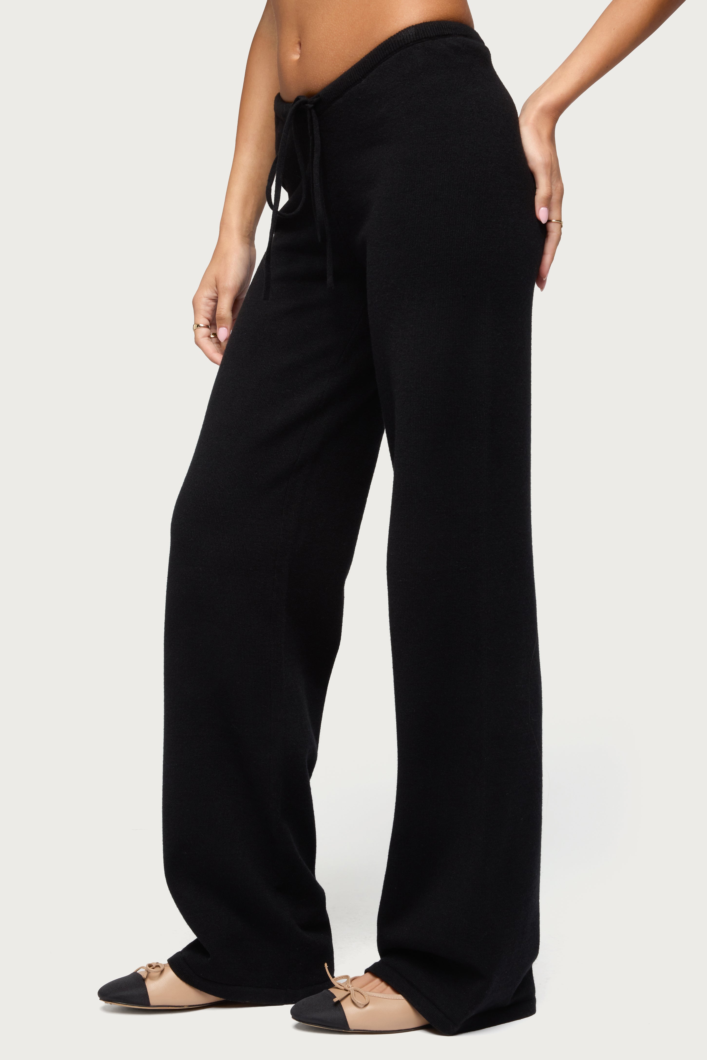 Montanna Knit Pants - BLACK