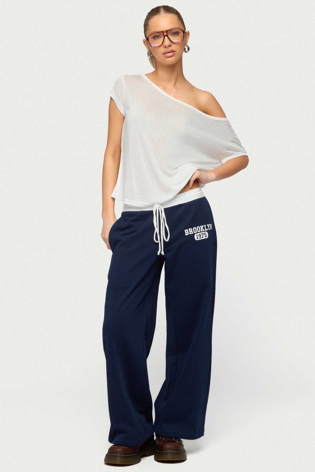 Petite Brookie Sweatpants - NAVY